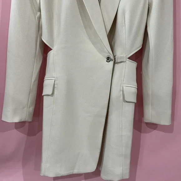 Jonathan Simkhai Jada Cut-Out Mini Blazer Dress- Sz 4 - Picture 6 of 15